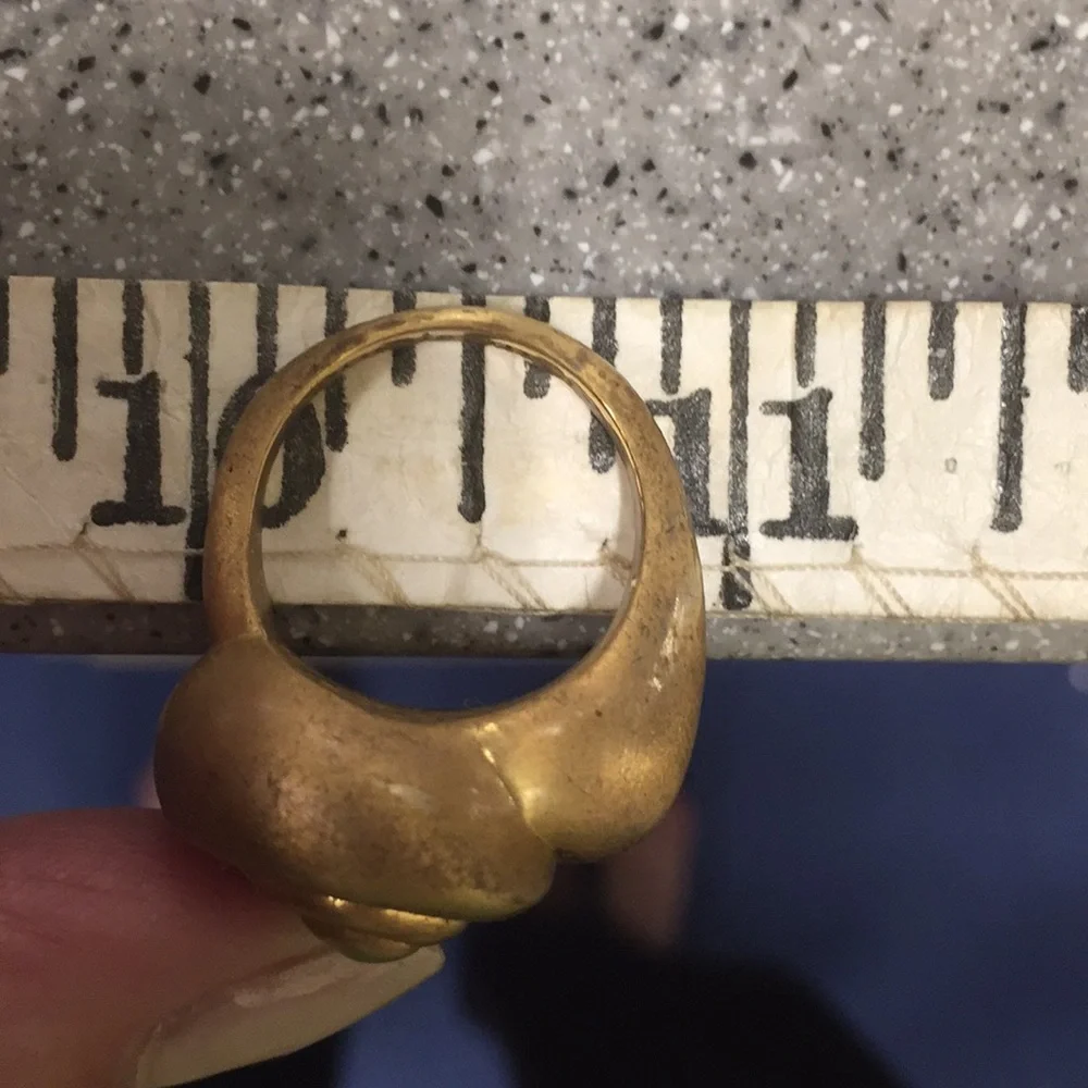 KATE SPADE sz 6 gold-finish “under the sea” ring